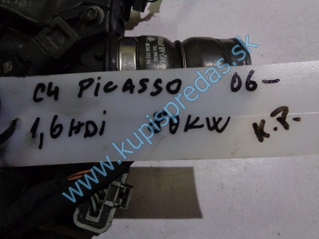 škrtiaca klapka na citroen c4 picasso, 1,6hdi, 9657485480